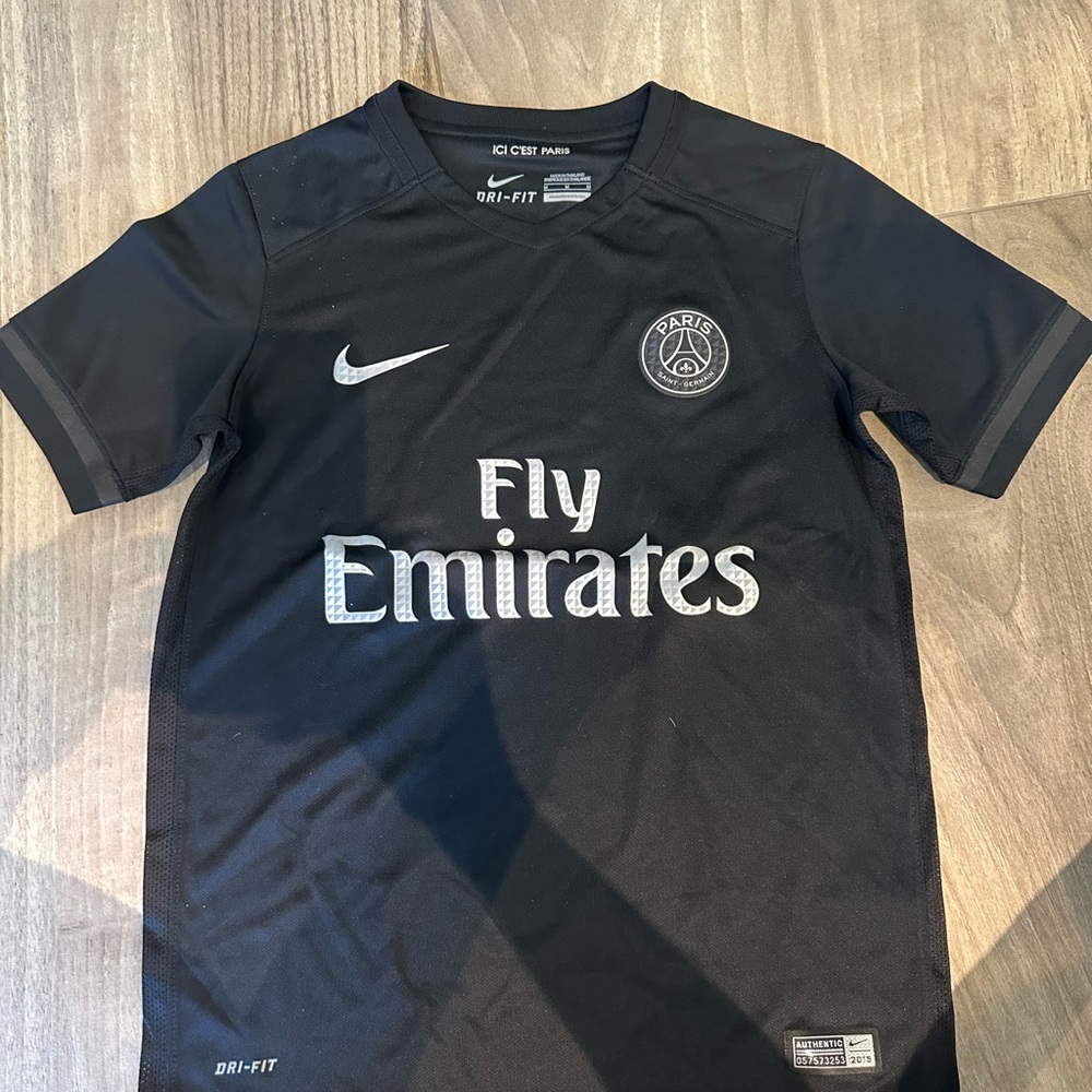 Nike Kids Black PSG Soccer Jersey